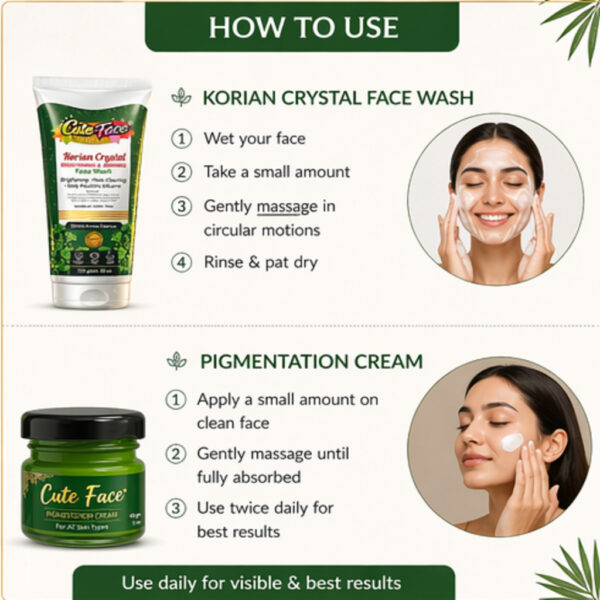 Pigmentation Cream Face Wash Combo