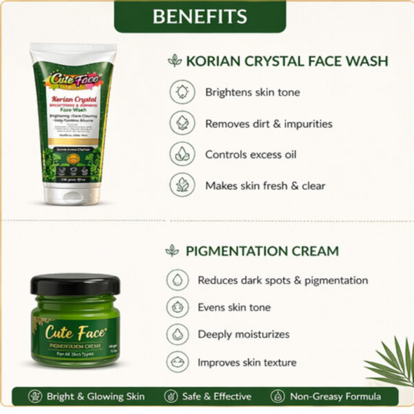 Pigmentation Cream Face Wash Combo